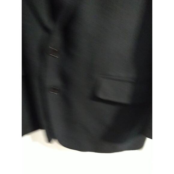 Zyldo George Machado Men's 44L Suit Blazer Black Twill Two Button Close Lined... - Picture 6 of 10